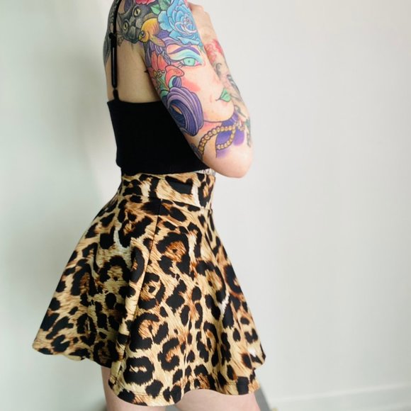 leopard party mini skirt - Picture 4 of 4